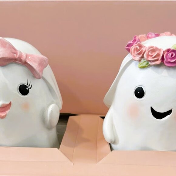 Goblin & Ghoul Halloween Ghost Figurine Set (Set of 2) - Picture 2 of 3